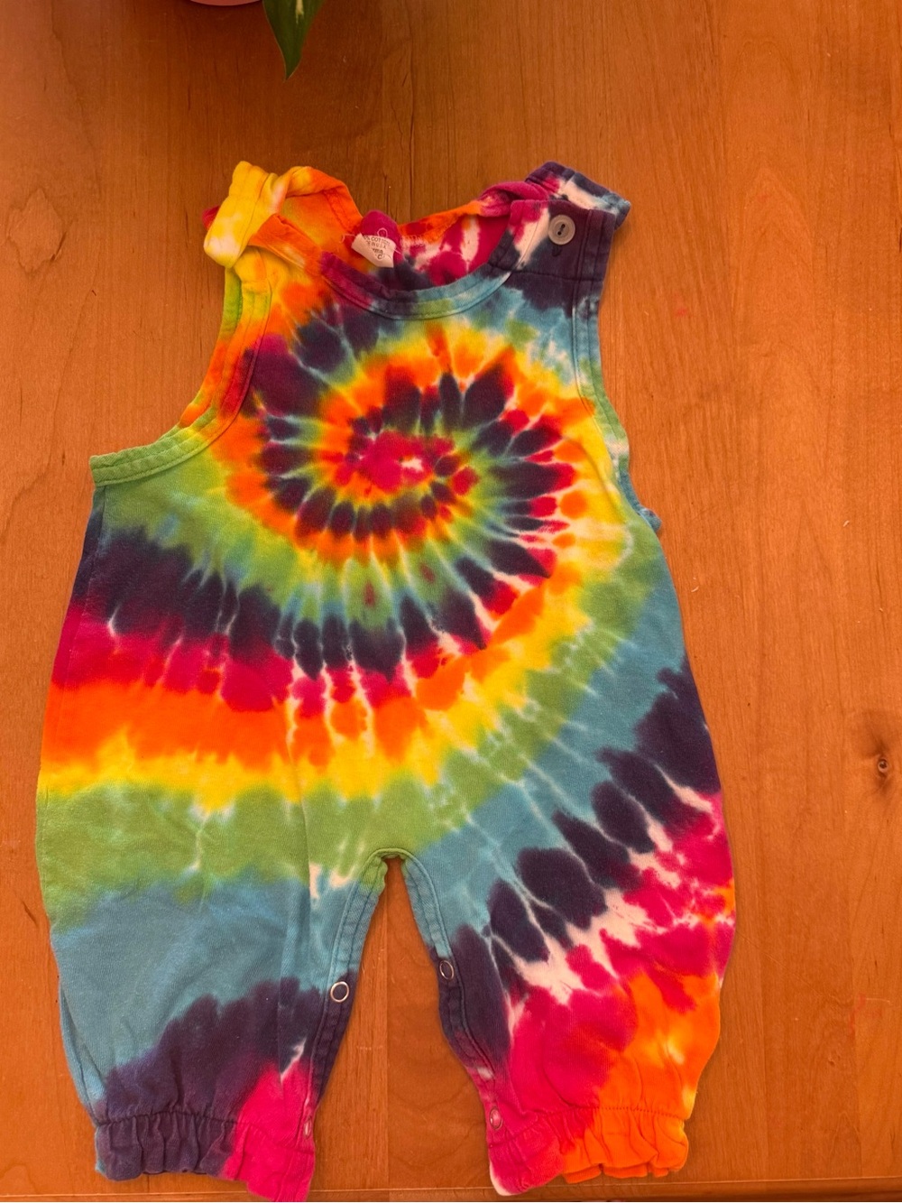 Vintage Dharma Trading Co tie dye 90s Y2K baby romper 3 months cotton